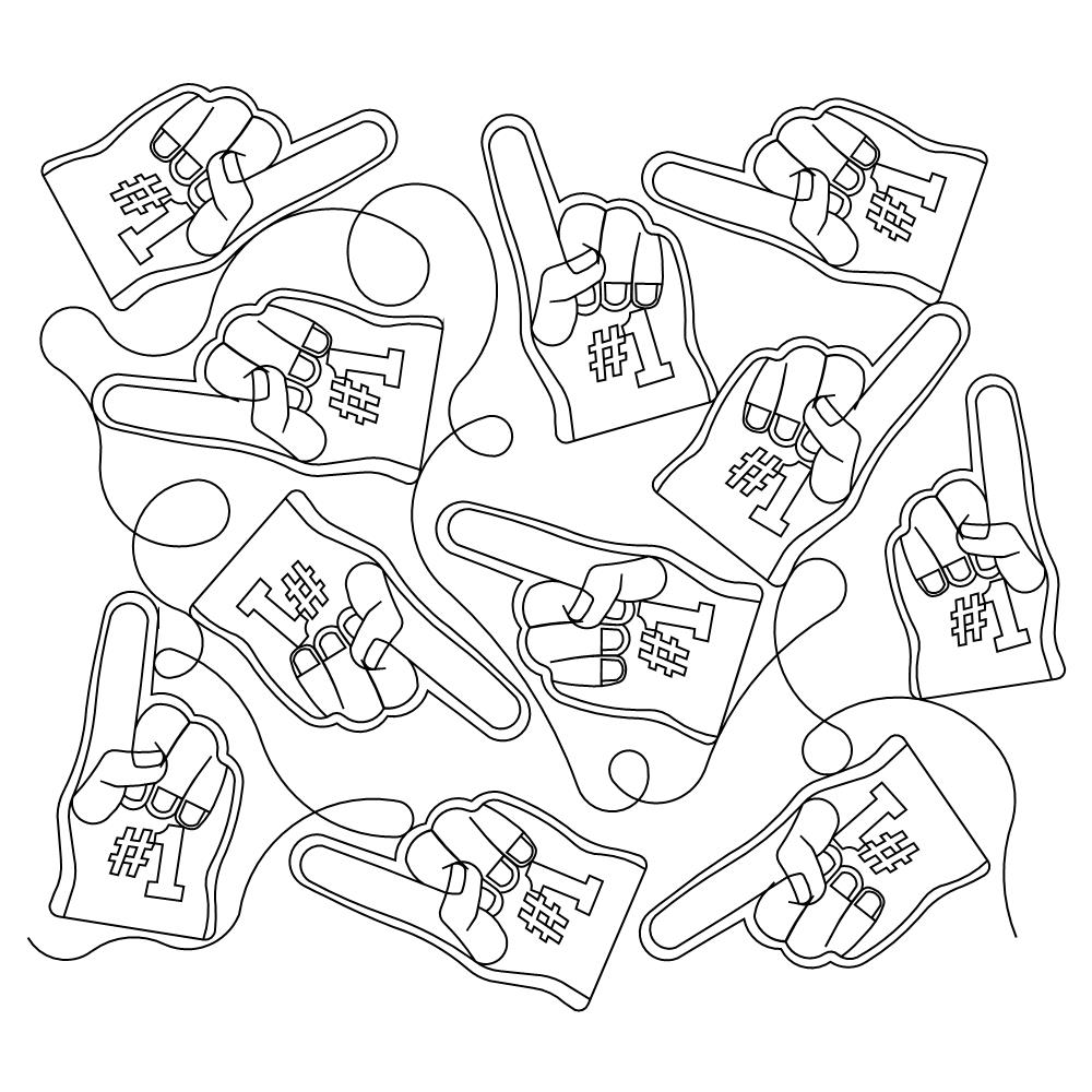 foam finger pano 001 Digital Pattern Sweet Dreams Quilt Studio Edge